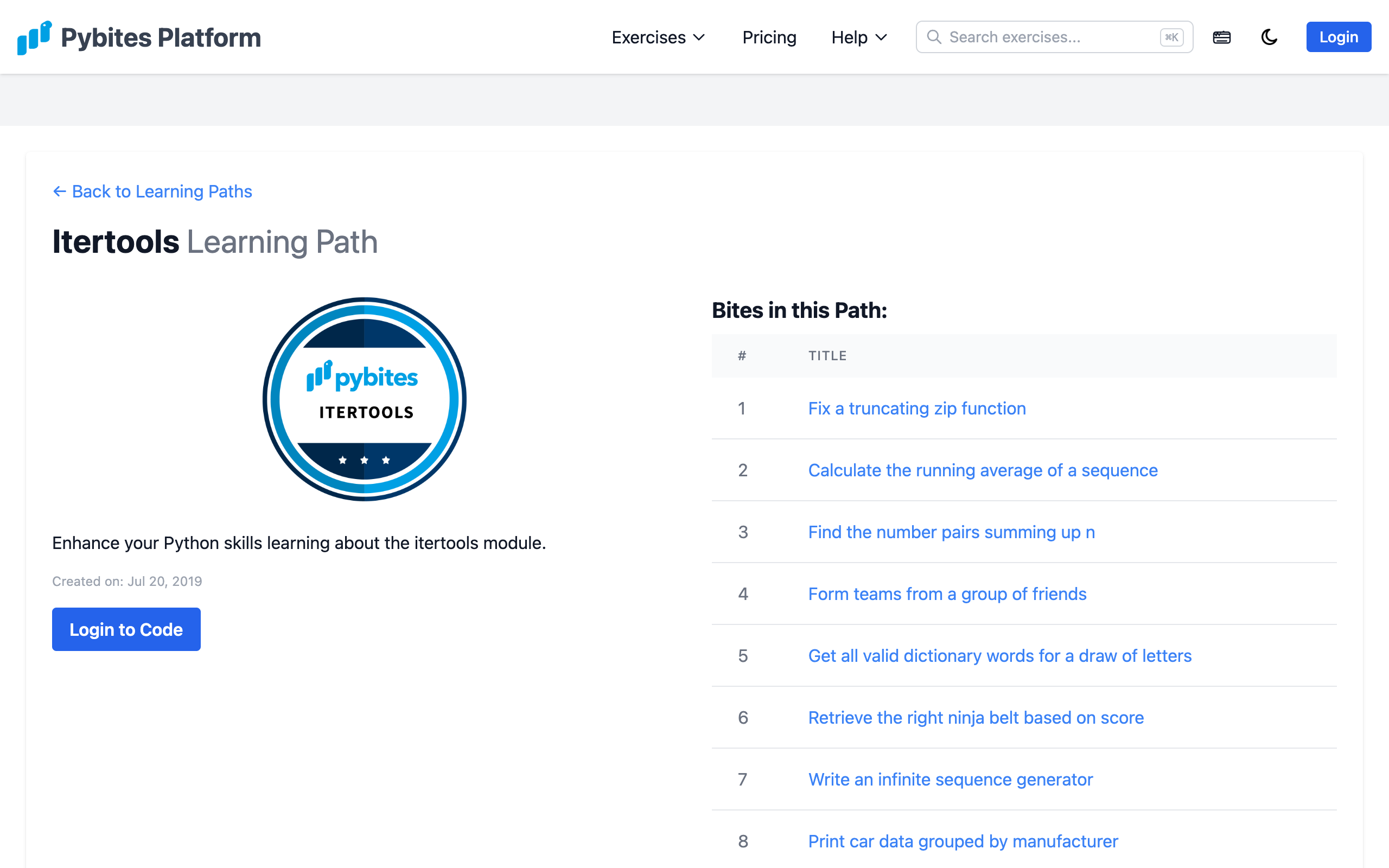 Learning Path Detail